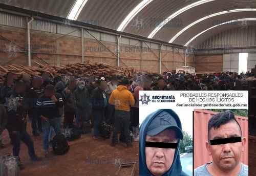 Rescatan en Jilotepec a 264 migrantes hacinados en una bodega